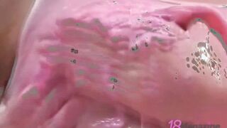 American Coed Candie Elektra Covers Her Bare Toes With Cake
