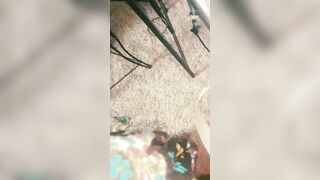 gf Blindfolded throat nailed one