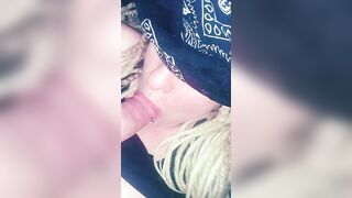 gf Blindfolded throat nailed one