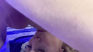 Banged! the blonde into the mouth inside the throat and finished on the face