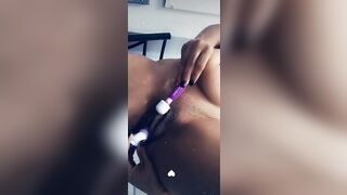 Beauty cunt with mouth plays with sex toys