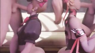 D.Va And Mercy Blowbang {Overwatch Bj Porn}