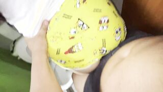 golden shower to my stepsister into the restroom I banged