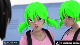 ANIMATED SEX UNIVERSITY - Huge Titty Anime mom Begs For