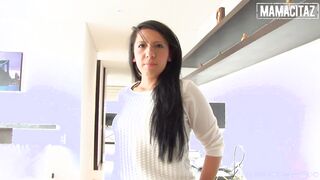 CARNE DEL MERCADO - Huge Titted Hispanic Otalia Barrios Jumps Rough On Rough Dick - MAMACITAZ