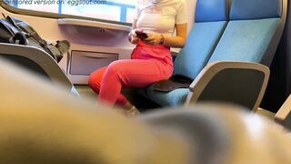 KINKY skank 18 gets filthy on the train and offer me a head among the passengers - SLAVE ITA&ENG