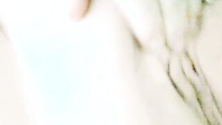 Rubbing my small twat on the couch