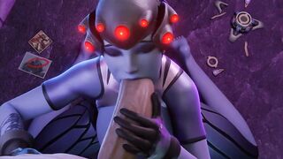 Widowmaker Deepthroating inside a nightclub. GCRaw. Overwatch