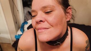 My sex sub Ella does as she's told and blows my fat dick