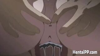 HentaiPP.com - Mom gets banged into 3 way