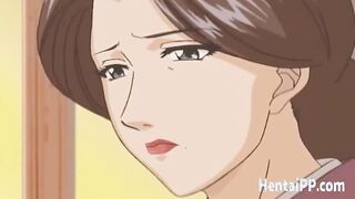 HentaiPP.com - Mom gets banged into 3 way