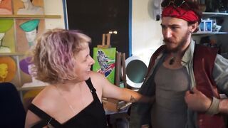 Male art myfreecam gets surprise anal fisting by Lover Red Herring part one