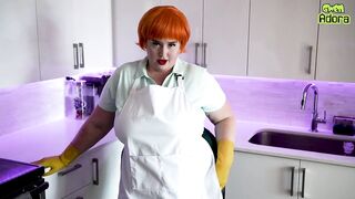 Dexter's cougar: Laboratory Impregnation Creampie for Huge Booty mom - Cut Version