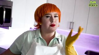 Dexter's cougar: Laboratory Impregnation Creampie for Huge Booty mom - Cut Version