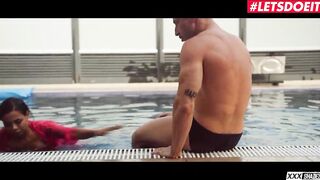 XXX SHADES - Pool Sex With Cutie Big Butt Latina