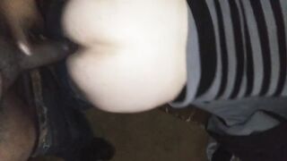 Italian Nympho Swallows huge ebony cock Load