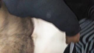 Italian Nympho Swallows huge ebony cock Load