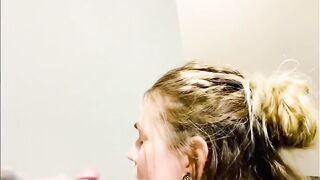 she want to feel my cum on her belly so