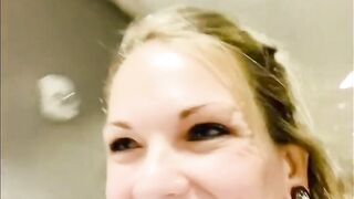 she want to feel my cum on her belly so