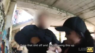 LAW4k. Bimbos in ebony tries to steal car but gets