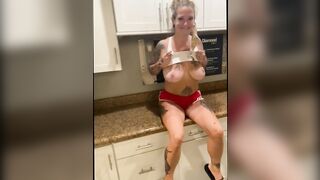 Slutty mom Teases in Hardware Store Squirts in the Parking Lot