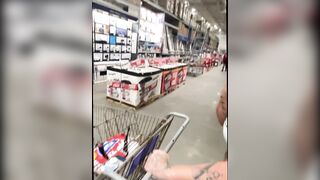 Slutty mom Teases in Hardware Store Squirts in the Parking Lot