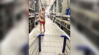 Slutty mom Teases in Hardware Store Squirts in the Parking Lot