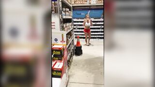 Slutty mom Teases in Hardware Store Squirts in the Parking Lot