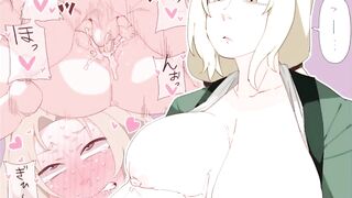 Tsunade x Naruto Cartoon (All Characters are over teenie year older)