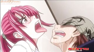 Anime Uncensored | Guy Fucks Great Teacher inside Stockings right at School