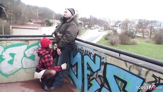 Old Ugly Dude Pounded Real Czech teenagers Street Whore Outdoor