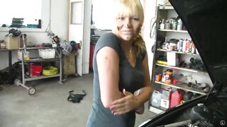 Beauty German Eighteen FUCKED HARD at Auto Services