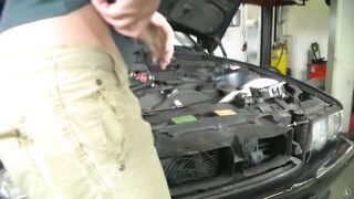 Beauty German Eighteen FUCKED HARD at Auto Services