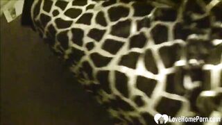Dark Hair is happy to suck his hard cock