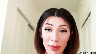 Latina goddess with a big butt Valentina Jewels dicked down