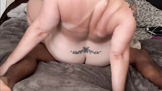 Blown & banged! his big black cock - blown out his cum