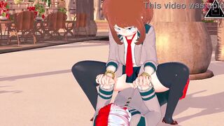 KOIKATSU Ochaco Uraraka,Shoto Todoroki, have sex fellatio hand job and jizzed