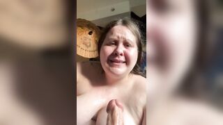Cum Party!!! Leaking off my face, jugs and out of my mouth 