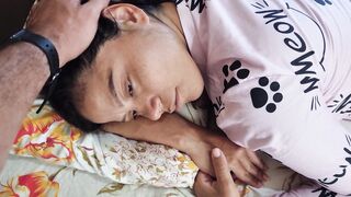 I woke up my lover for a morning sex!