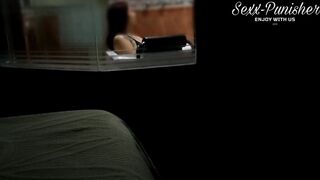 Hot with a huge butt is filmed into the jacuzzi while she masturbates, I end up fucking her Part one