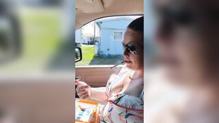 College amateur women smoking inside her bathing suit wants to be a pornstar so bad