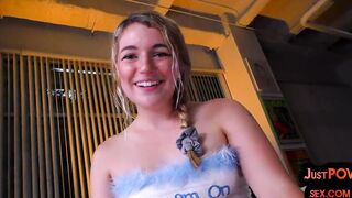 point of view 18 yo talks crazy blows and riding stiff penis of
