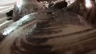 Bbw with messy cake