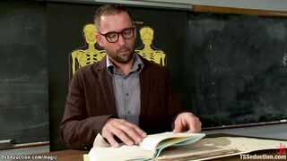 Shemale student anal fucking professor