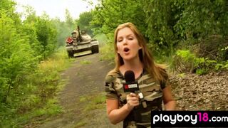 Big boobed nude Czech babes use big guns
