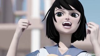 Outdoor Sex Hour - 3D Hentai School Porn