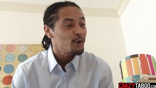Stepdaughter pounded ass on hard cock