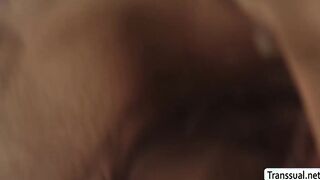 TS Ariel Demure analed by horny stepson