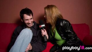 Joanna and emo teens love sex on rooftop