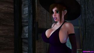FUTA Witches Play Pranks and Have Sex - 3D Animation
